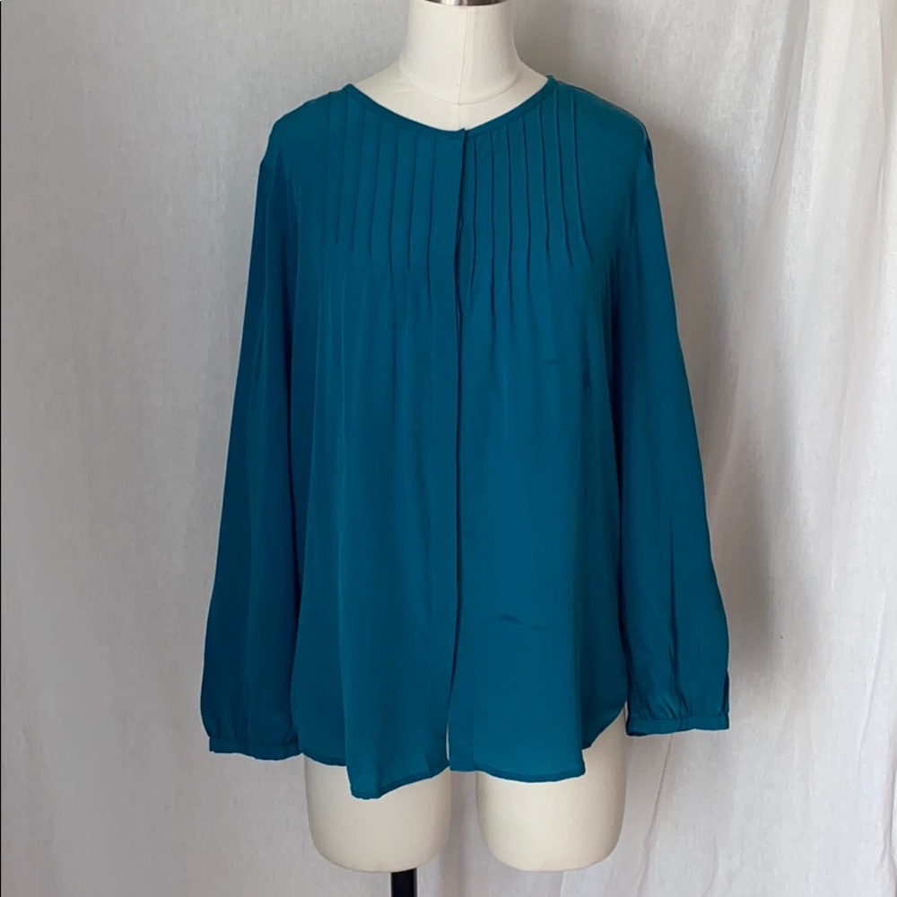 Long Sleeve Silk Blouse